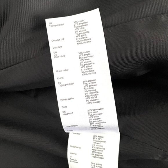 Maje Voldi Checked Double-Breasted Blazer Size 36 Small - Picture 6 of 7